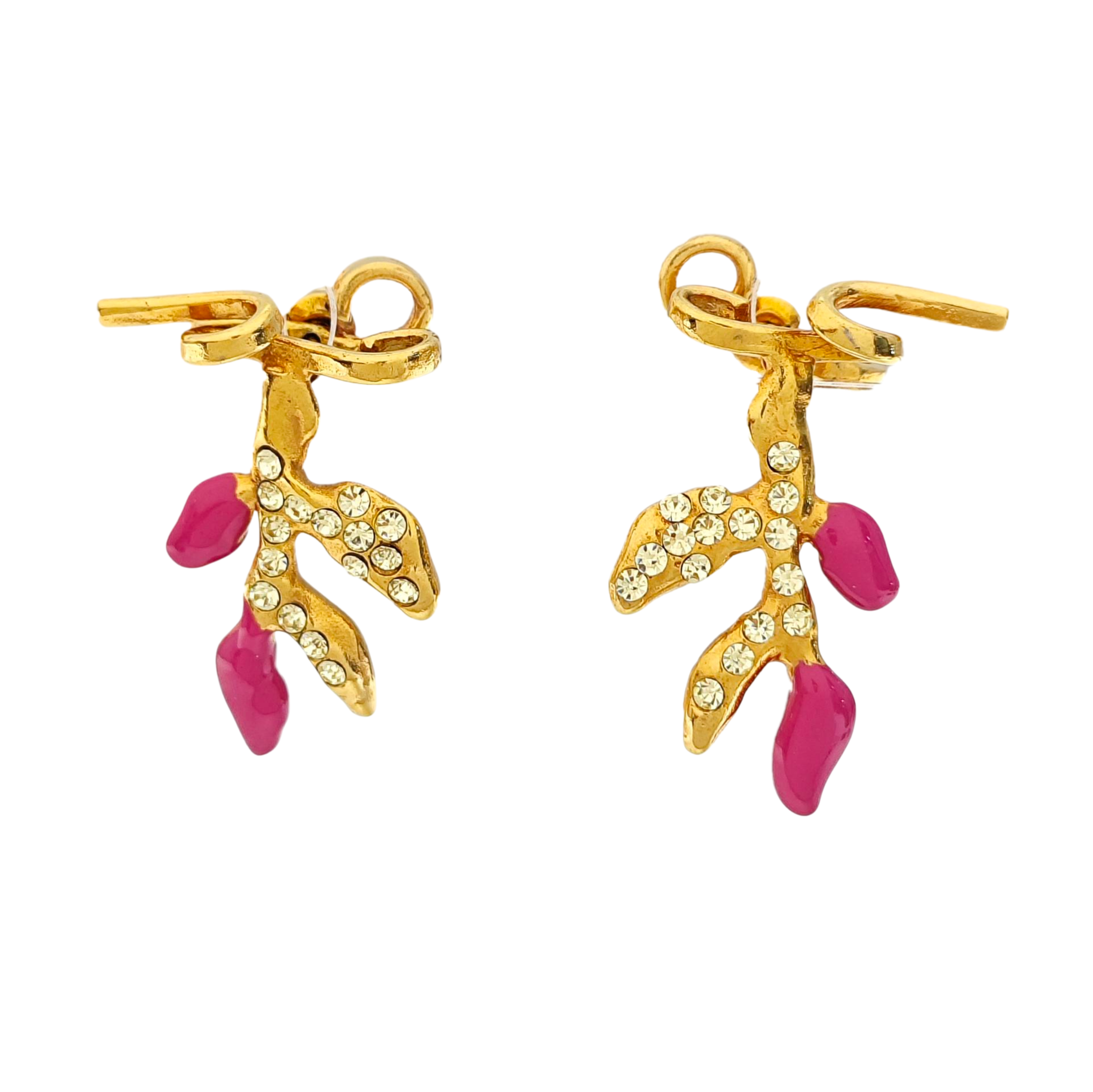 Metal Gold Stud Earrings