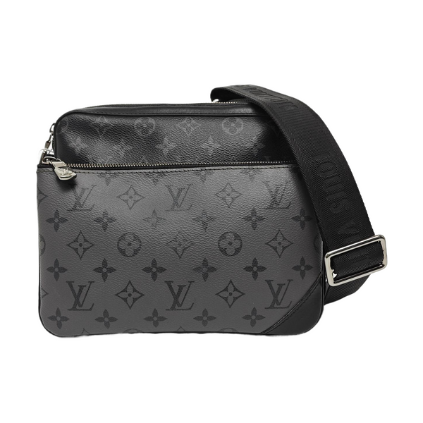 TRIO Monogram Coated Canvas Gray