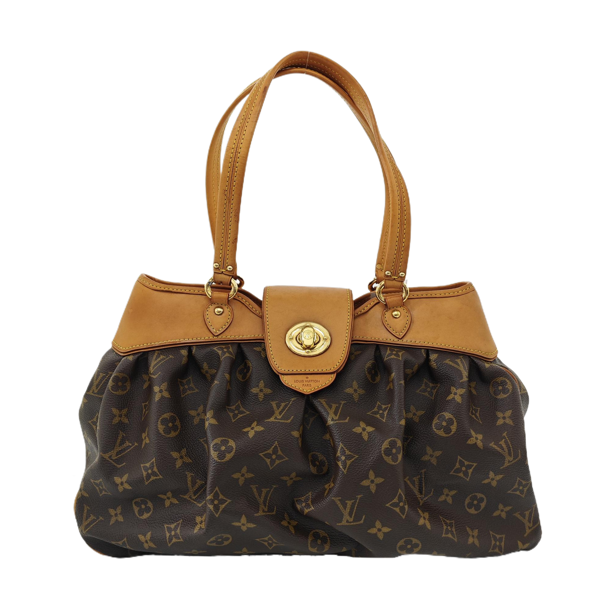 VINTAGE BOETIE PM Monogram Coated Canvas Brown