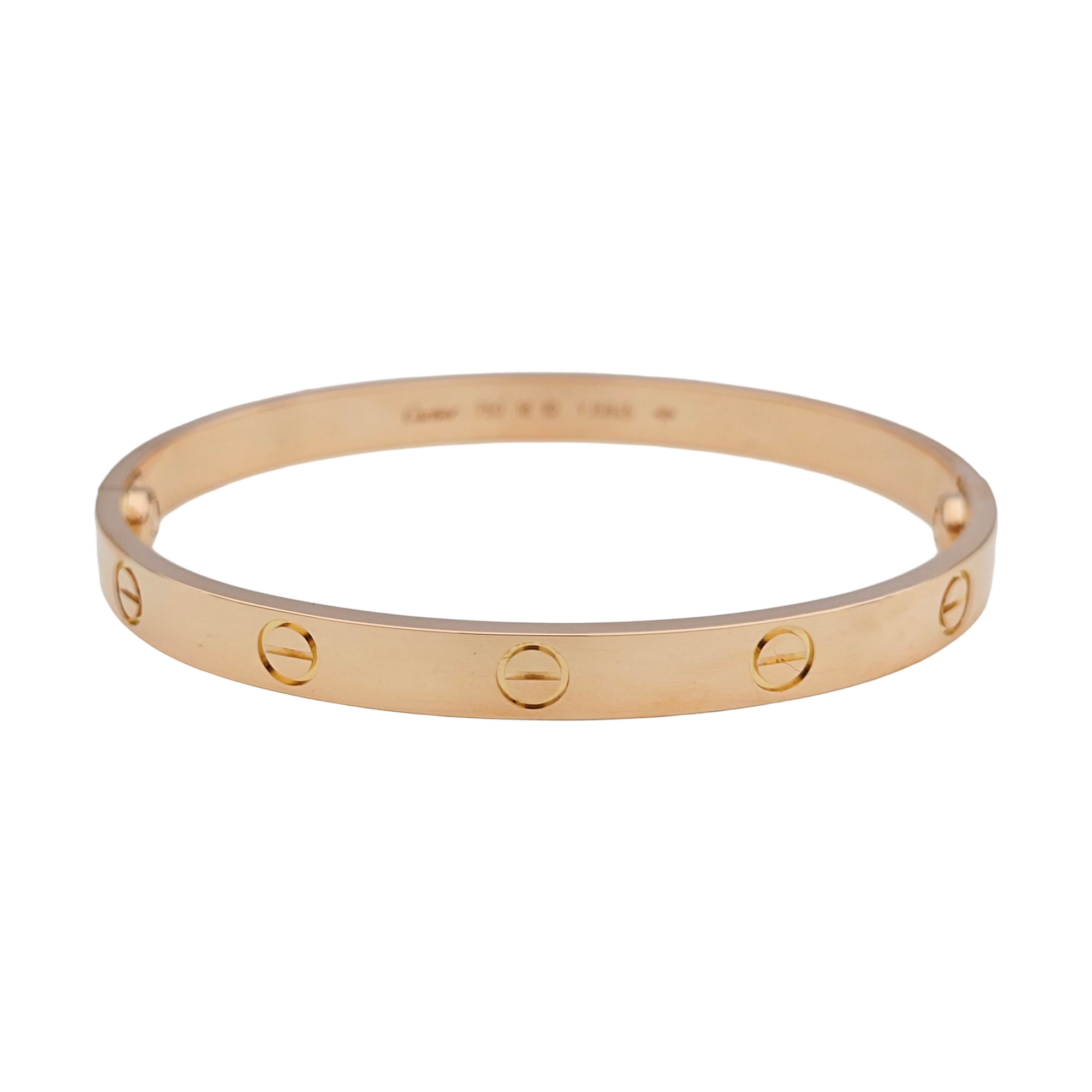 LOVE 18k Rose Gold Bangle