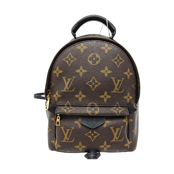 PALM SPRINGS Mini Monogram Coated Canvas Brown