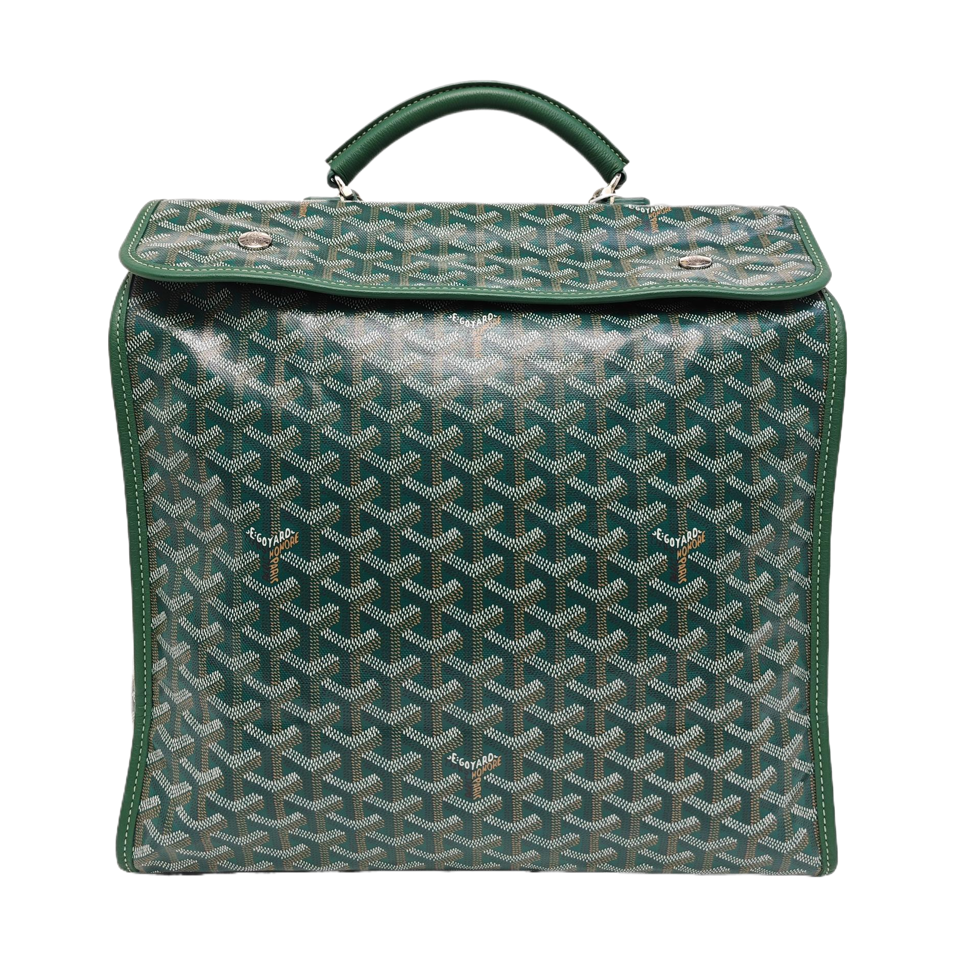 Saint Léger Coated Canvas Green