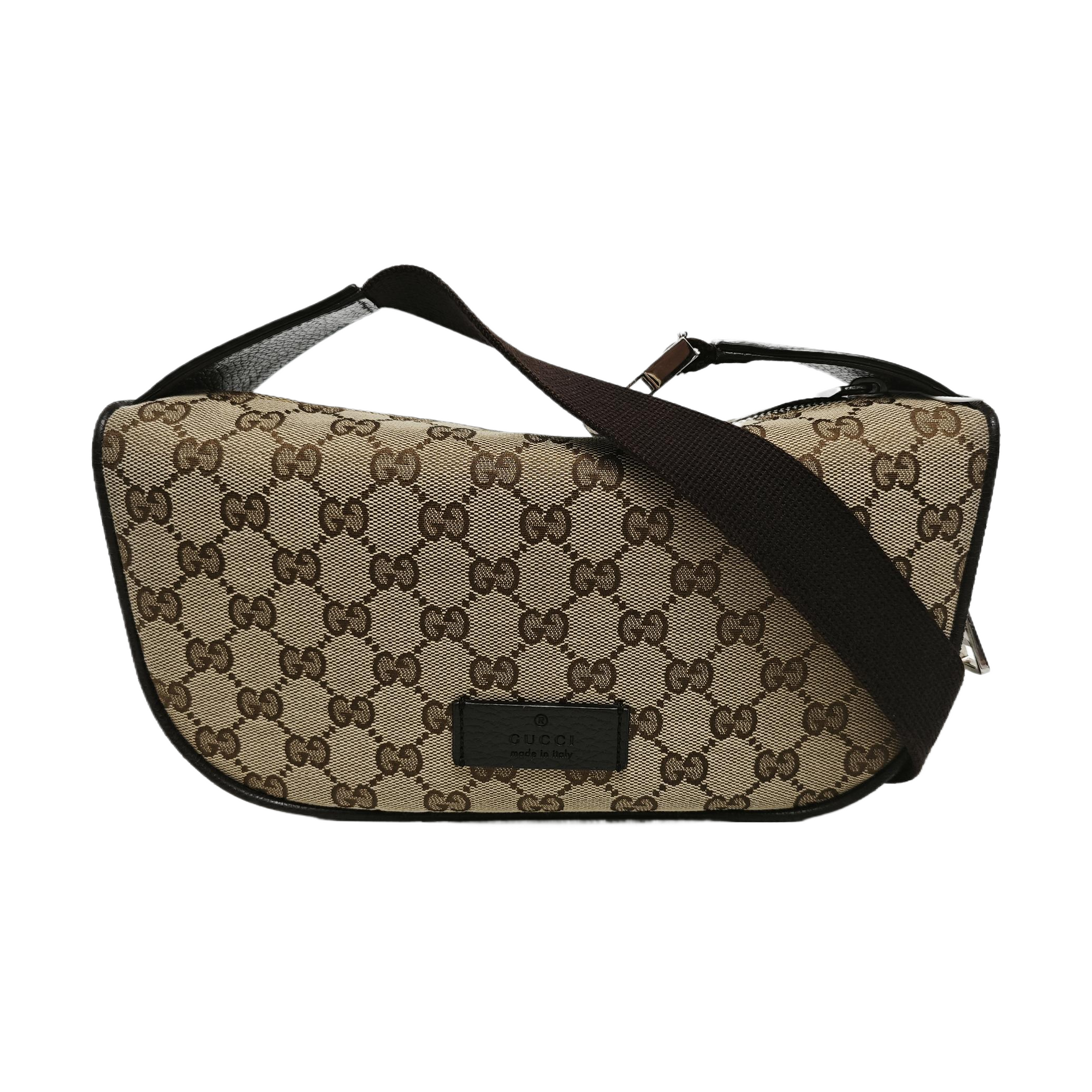 Monogram Canvas Crossbody Bag Beige