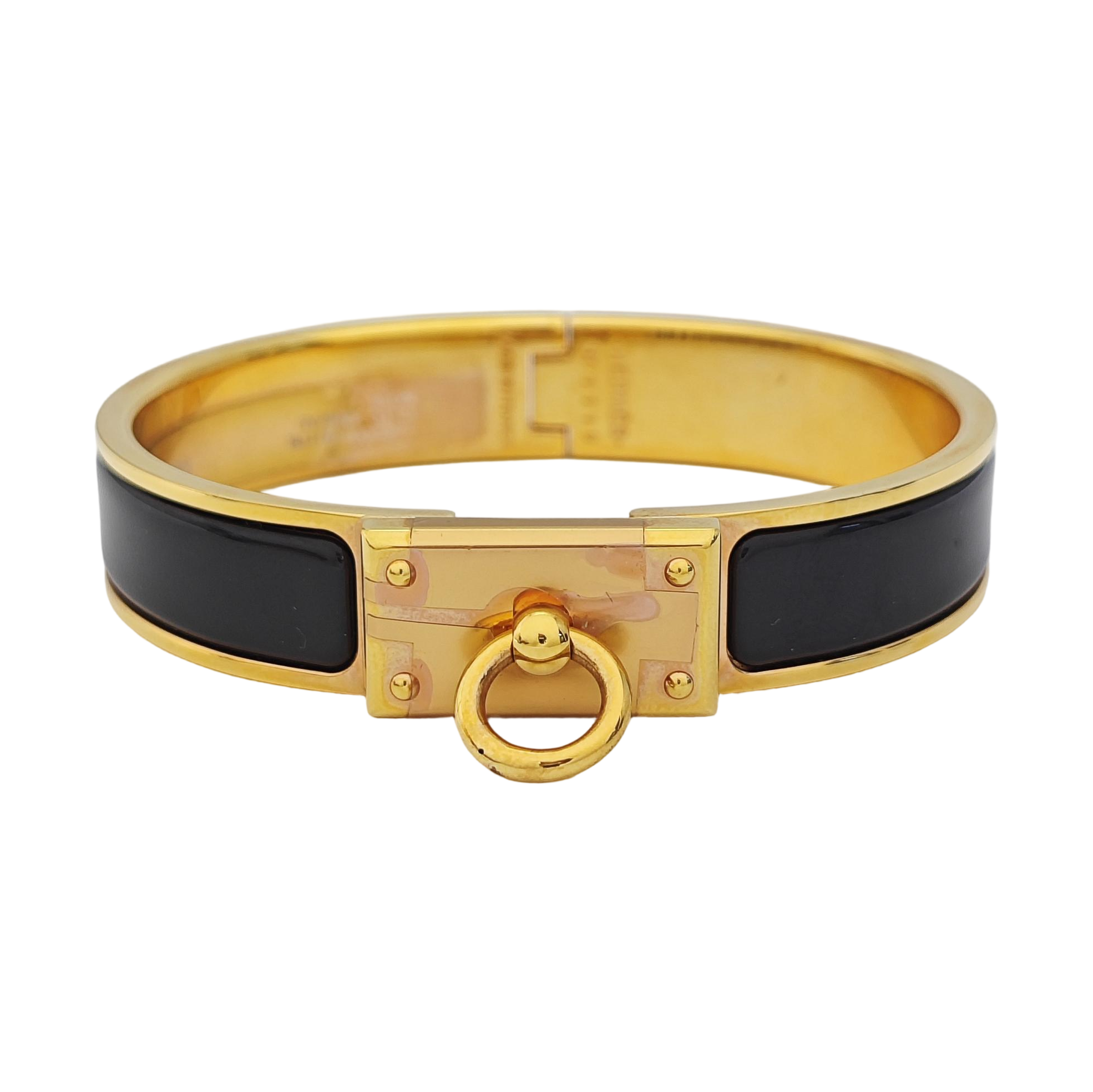 Clic Anneau Metal Gold Bangle