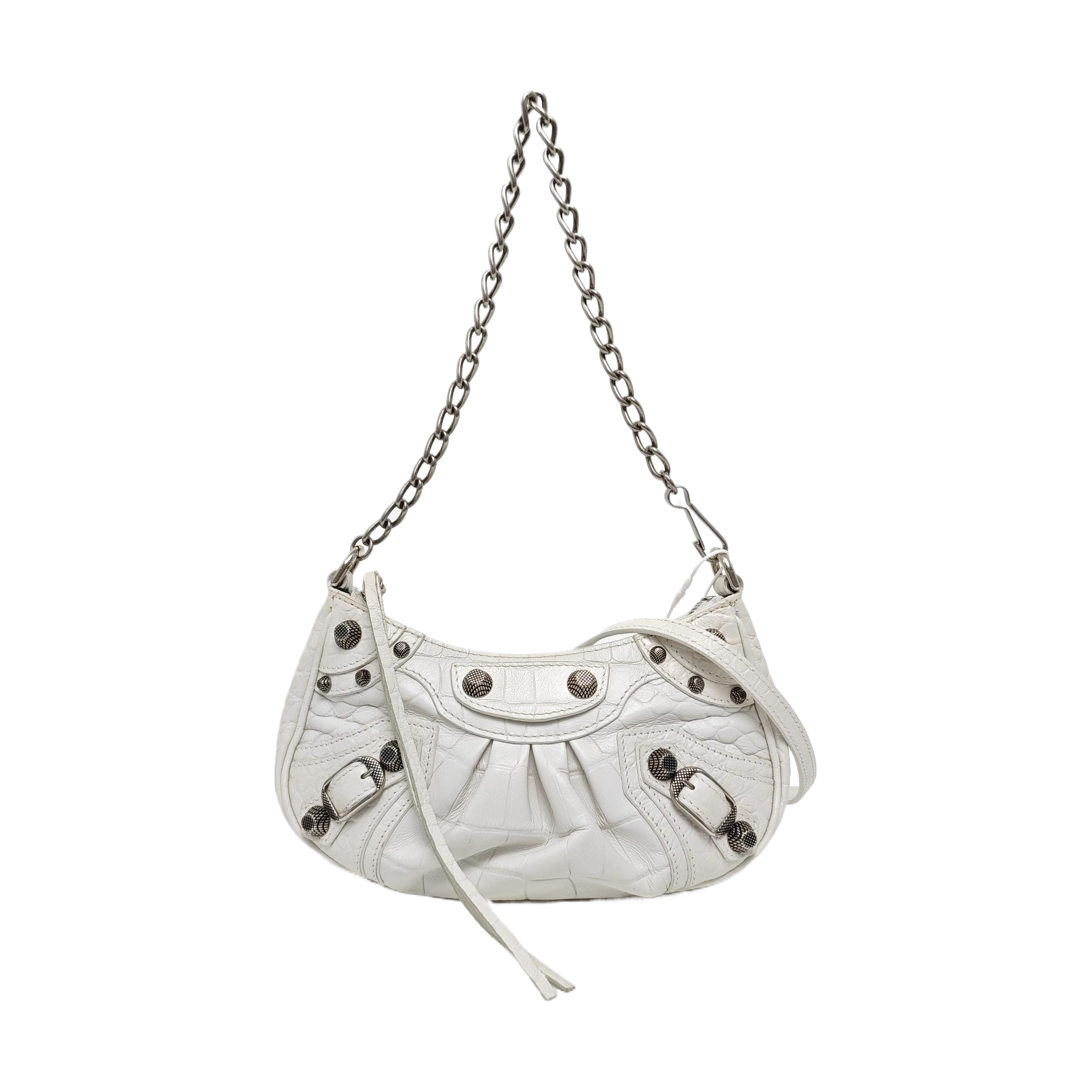 Le Cagole Mini Calfskin White