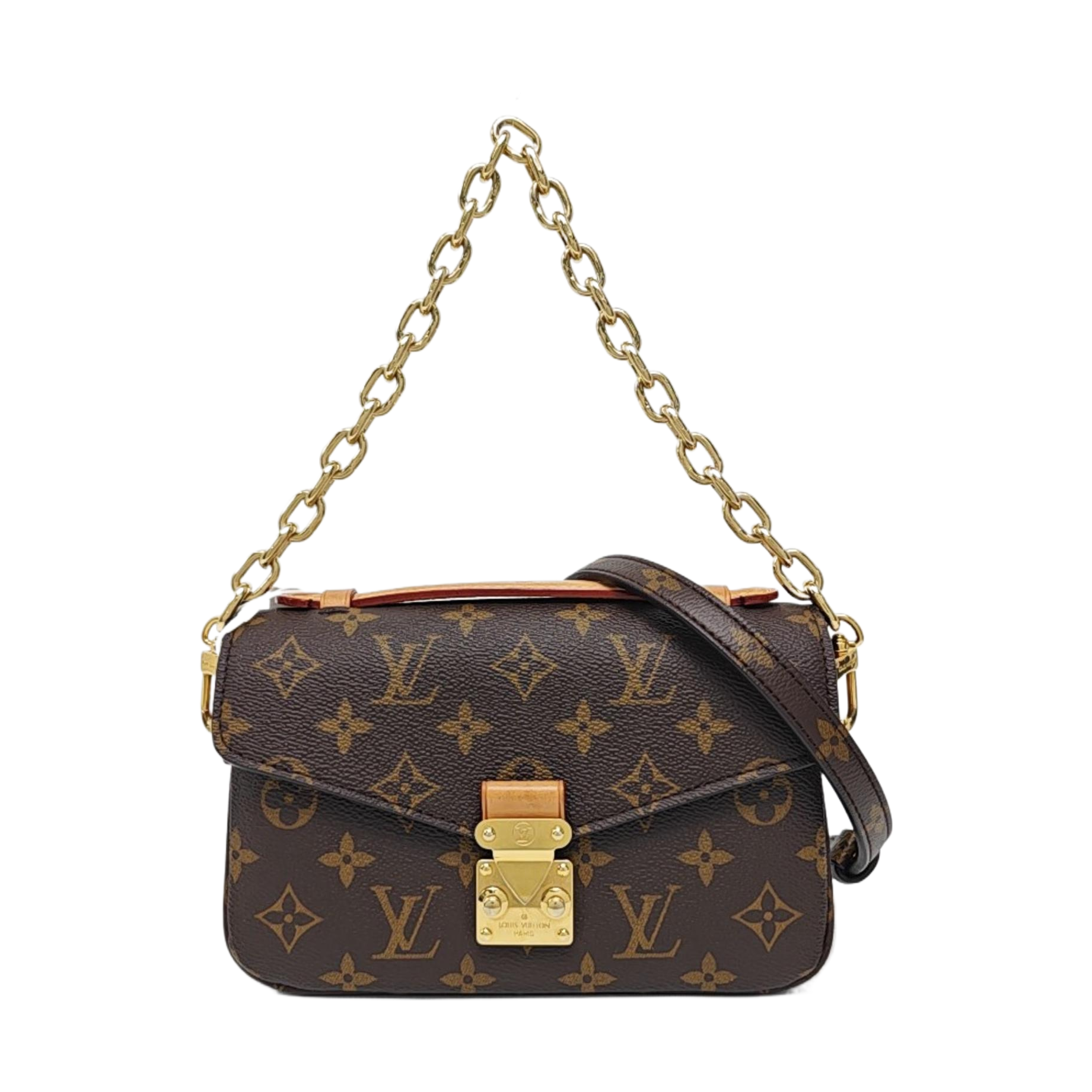 MÉTIS EAST WEST Monogram Coated Canvas Brown