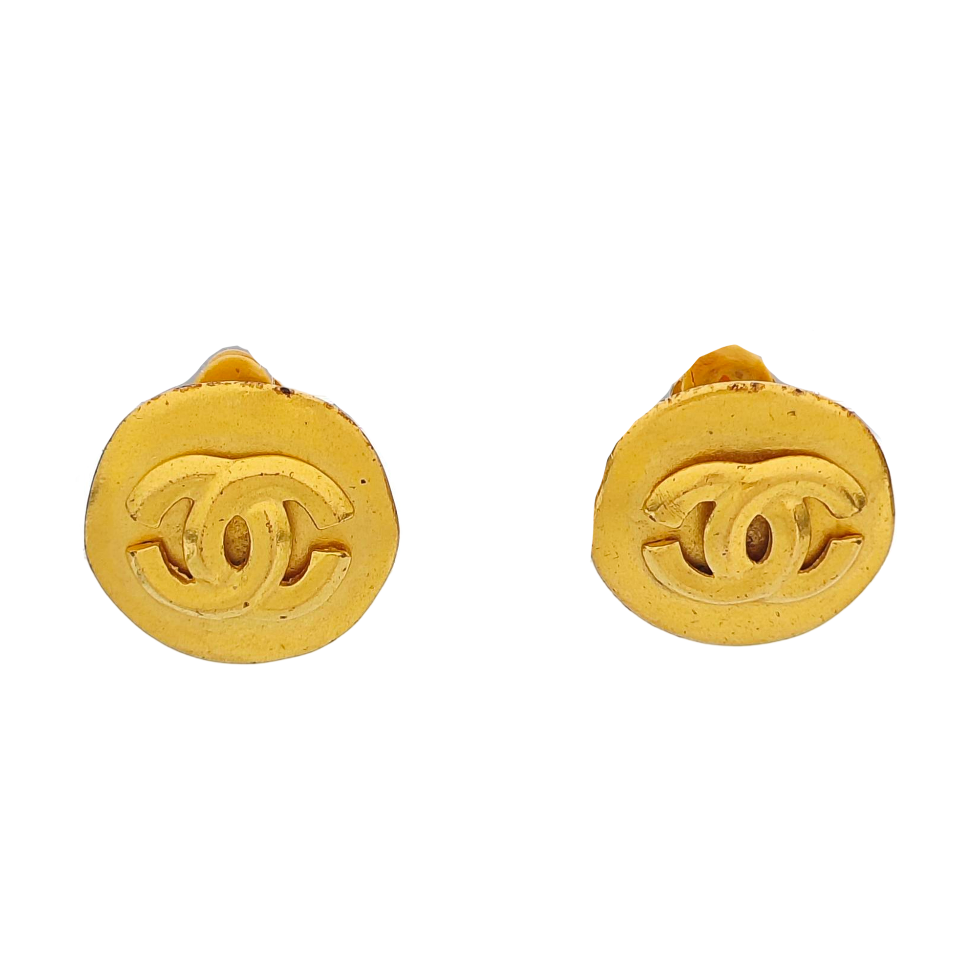 Metal Gold Clip On Earrings