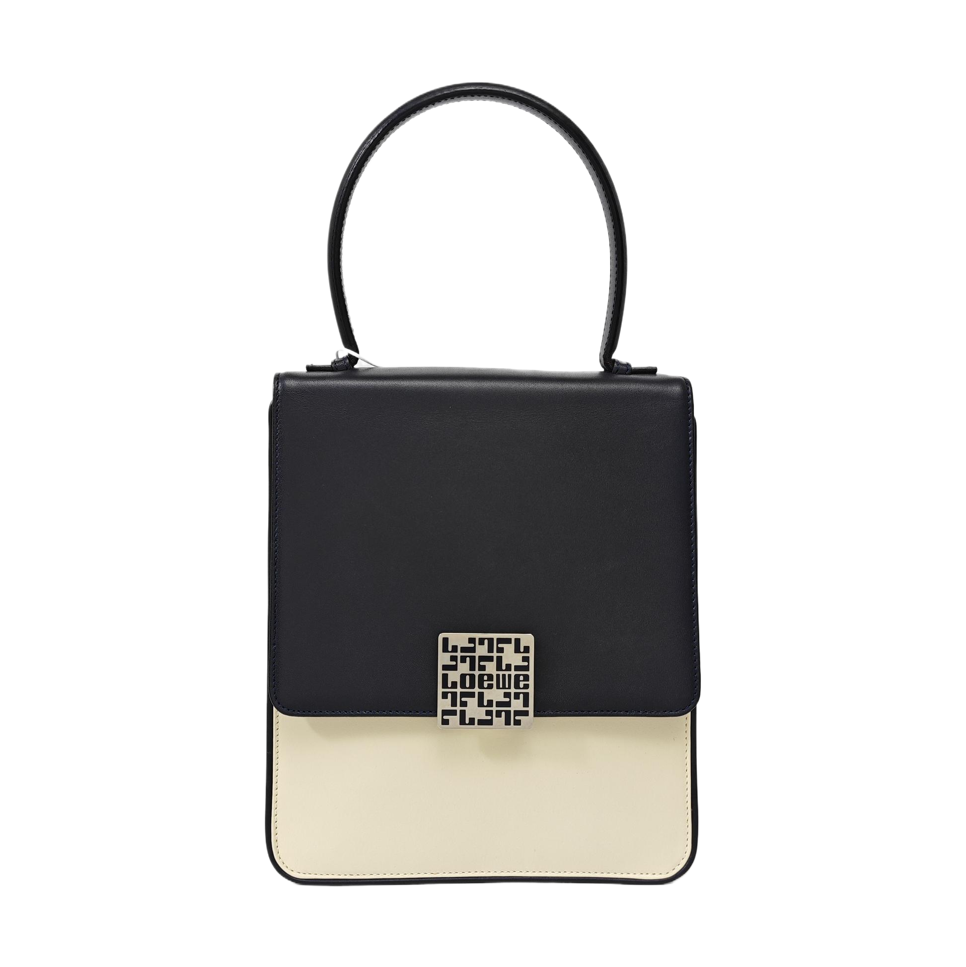 Calfskin Top Handle Bag Multicolor