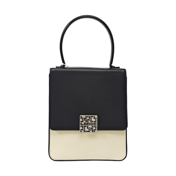 Calfskin Top Handle Bag Multicolor