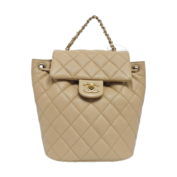 URBAN SPIRIT Quilted Grained Calfskin Beige