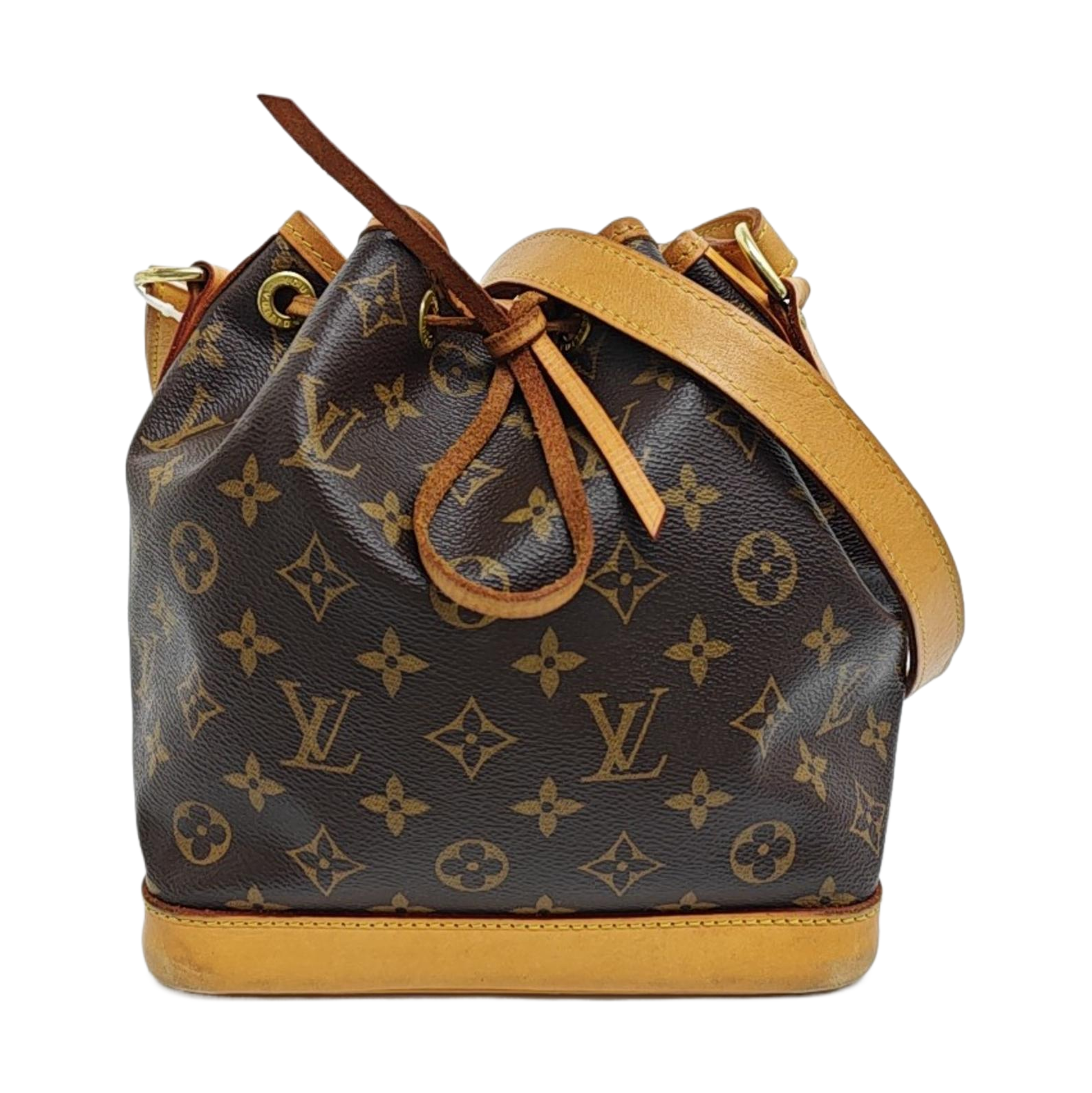 NOÉ BB Monogram Coated Canvas Brown