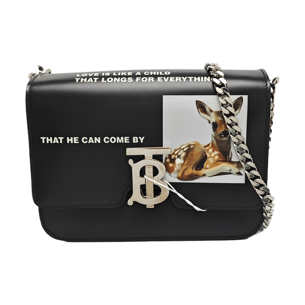 TB Small Calfskin Black