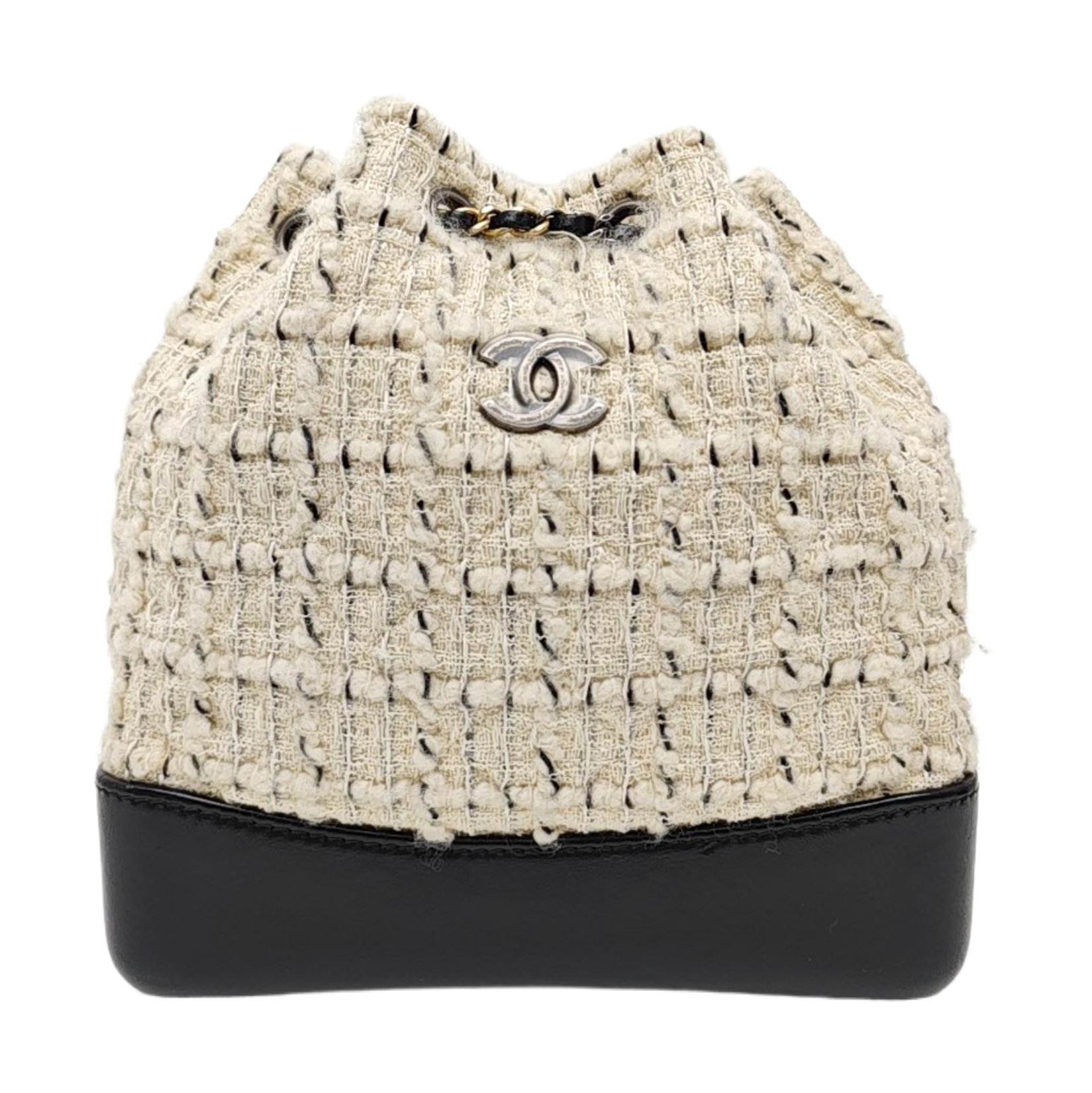 GABRIELLE Small Quilted Wool White