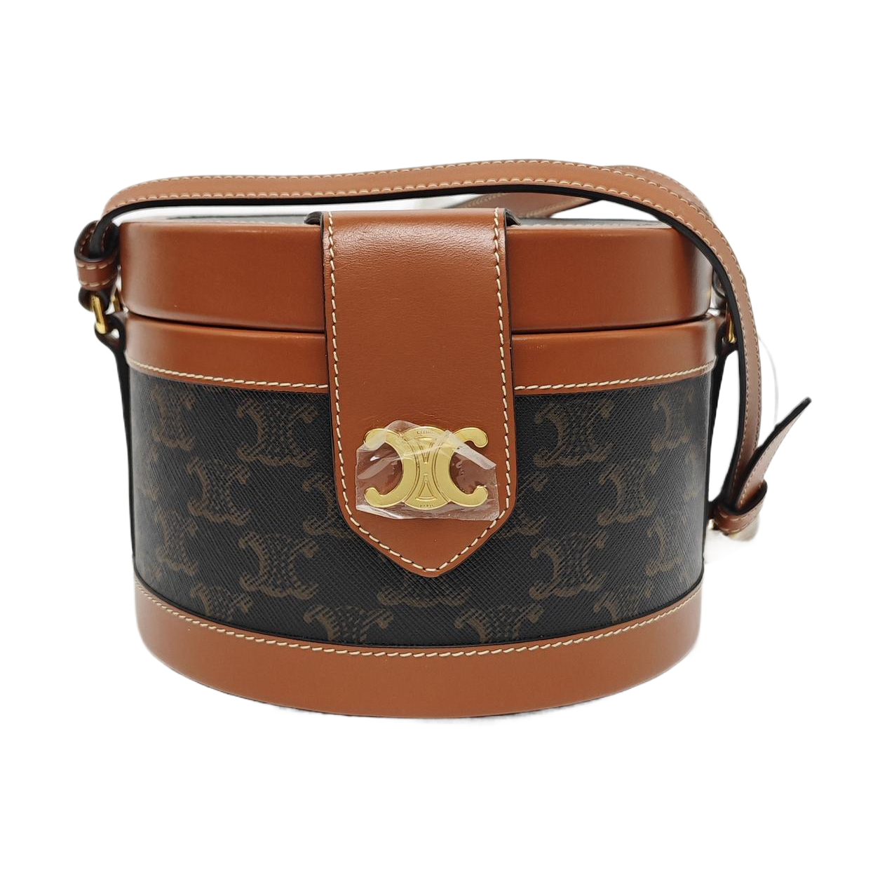 Authenticated pre-owned  TRIOMPHE Medium Coated Canvas Brown - Shoulder Bag at Looply