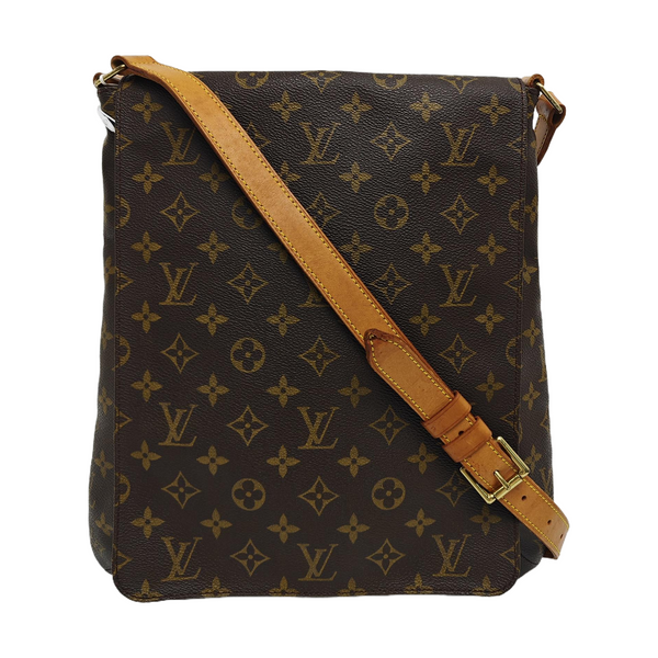MUSETTE TANGO Monogram Coated Canvas Brown
