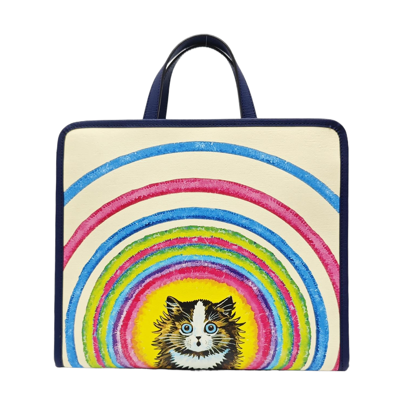 Coated Canvas Tote Bag Beige
