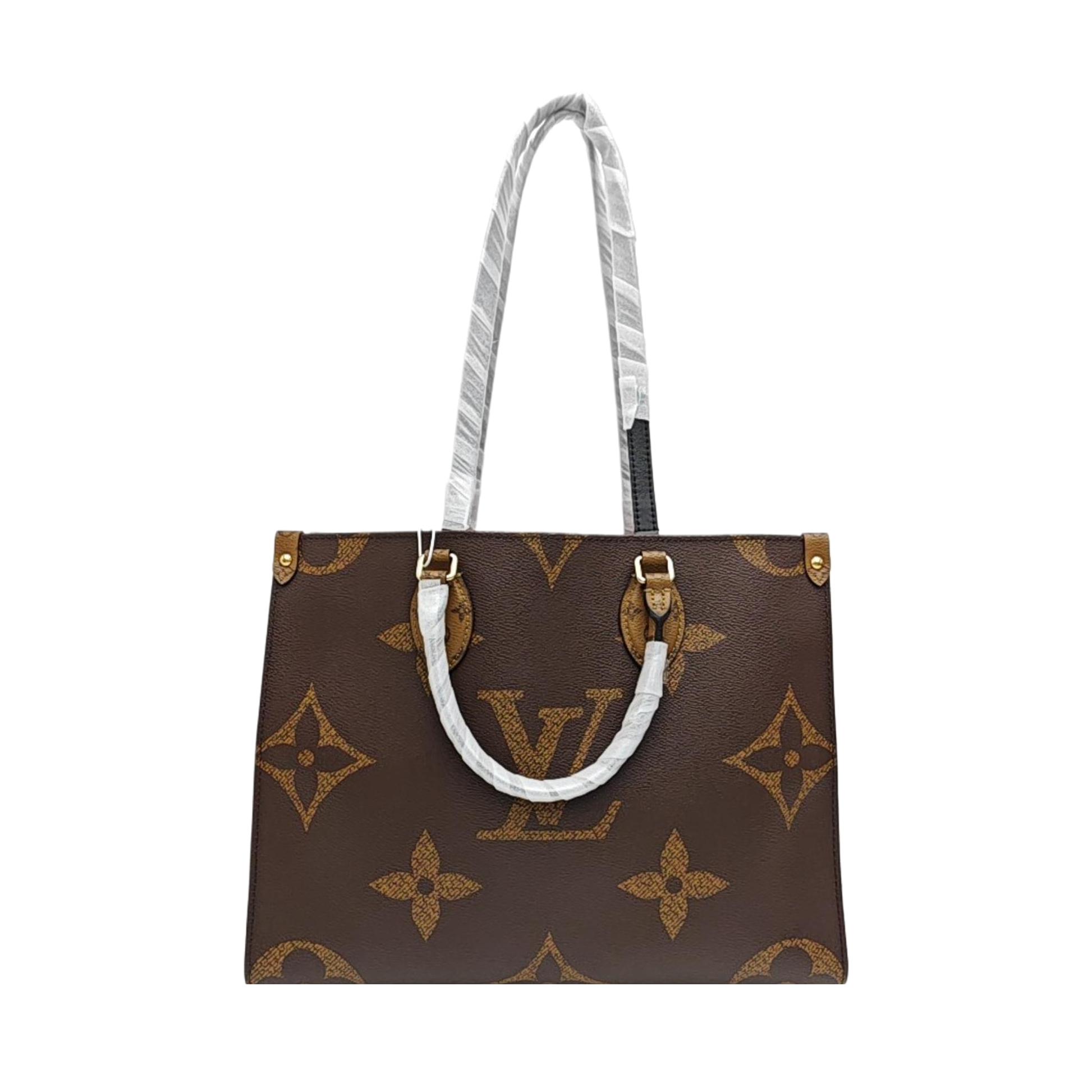 ONTHEGO MM Monogram Coated Canvas Brown