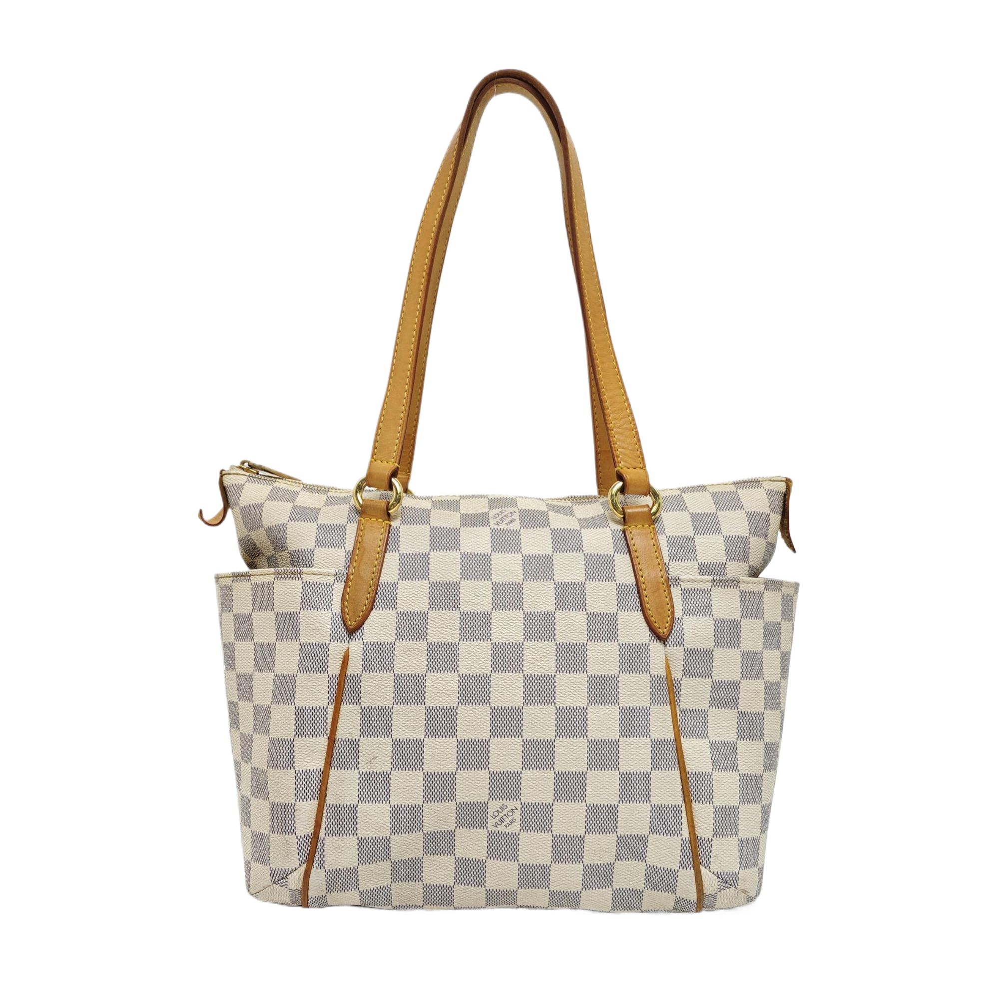 TOTALMENTE Lona revestida Damier Azur Blanca