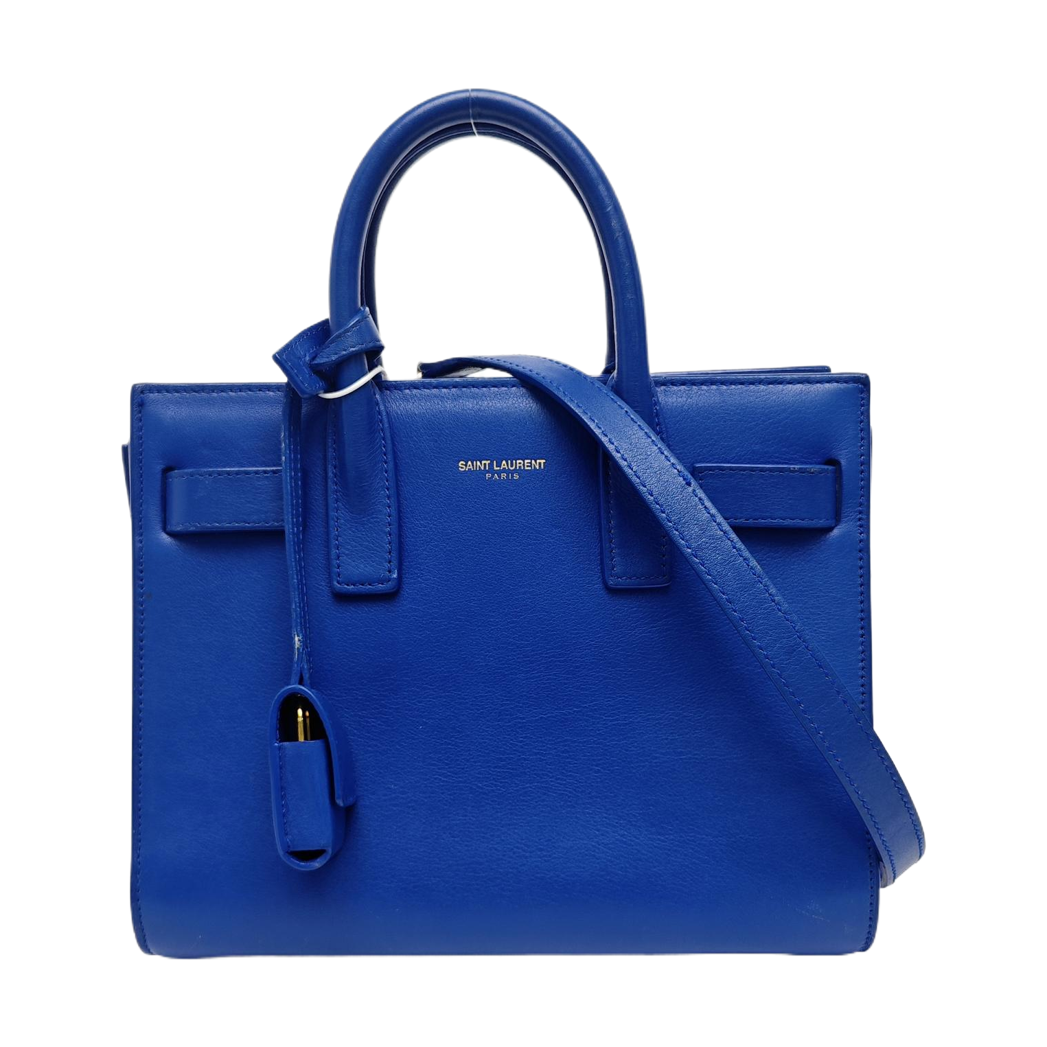 SAC DE JOUR Nano Calfskin Blue