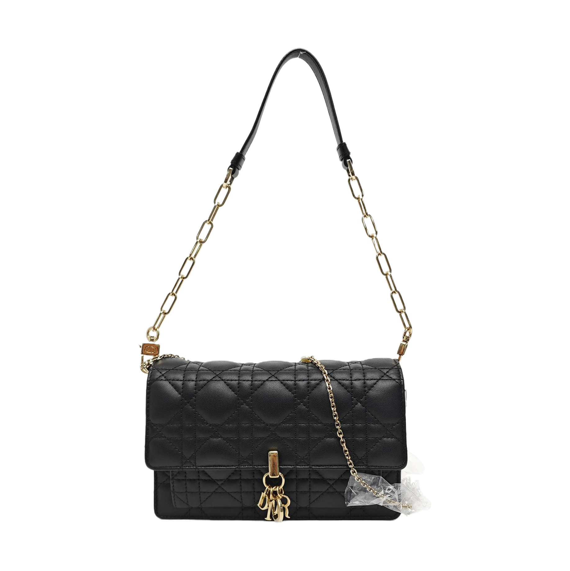 Lady Dior Small Cannage Lambskin Black