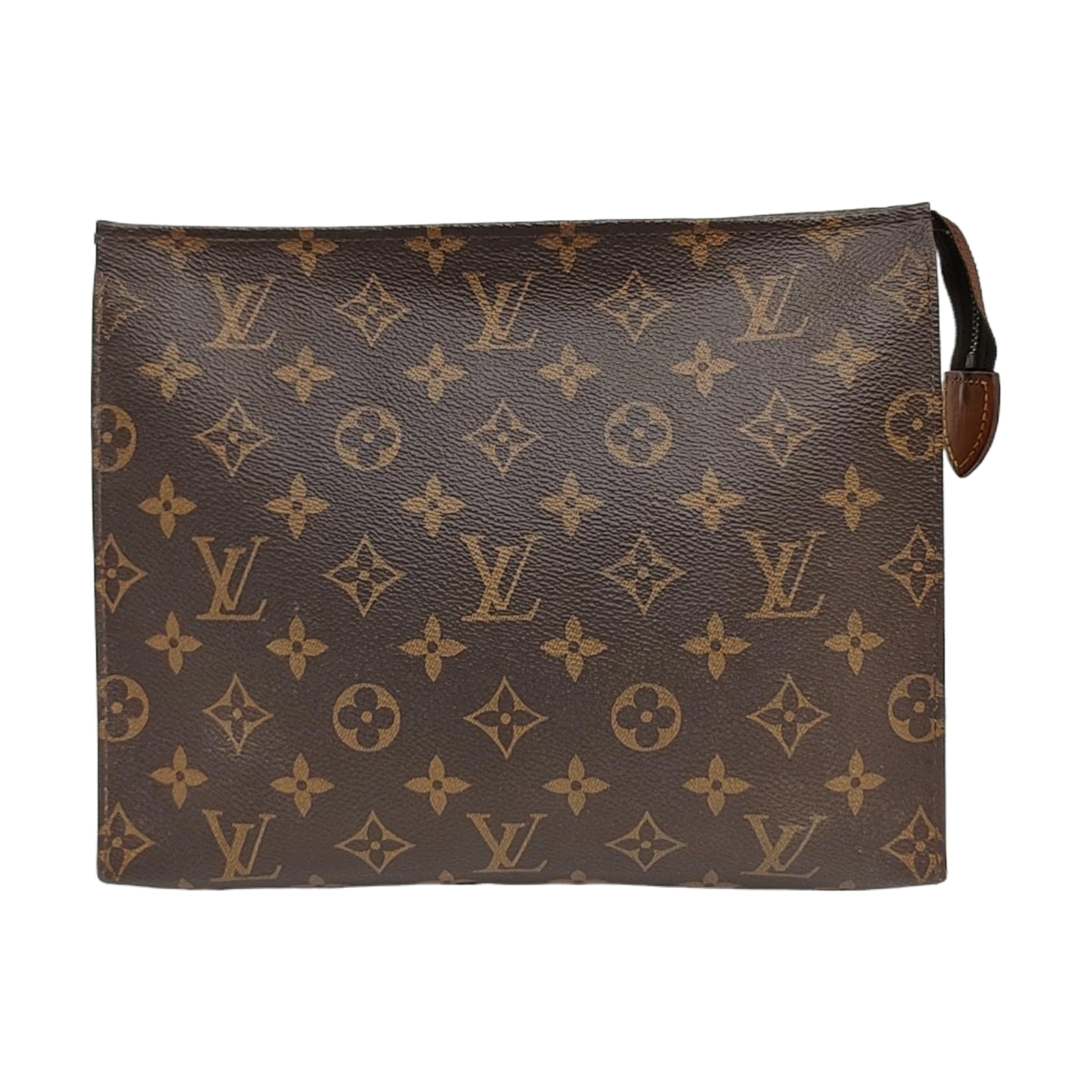 TOILET POCKET 26 Monogram Coated Canvas Brown