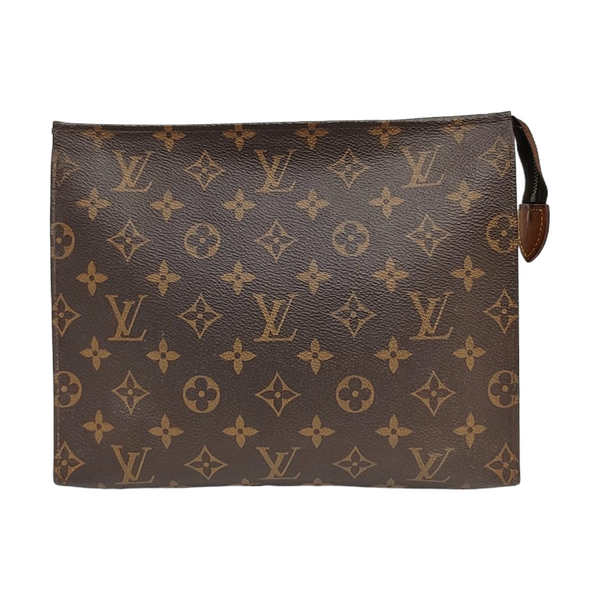 TOILET POCKET 26 Monogram Coated Canvas Brown