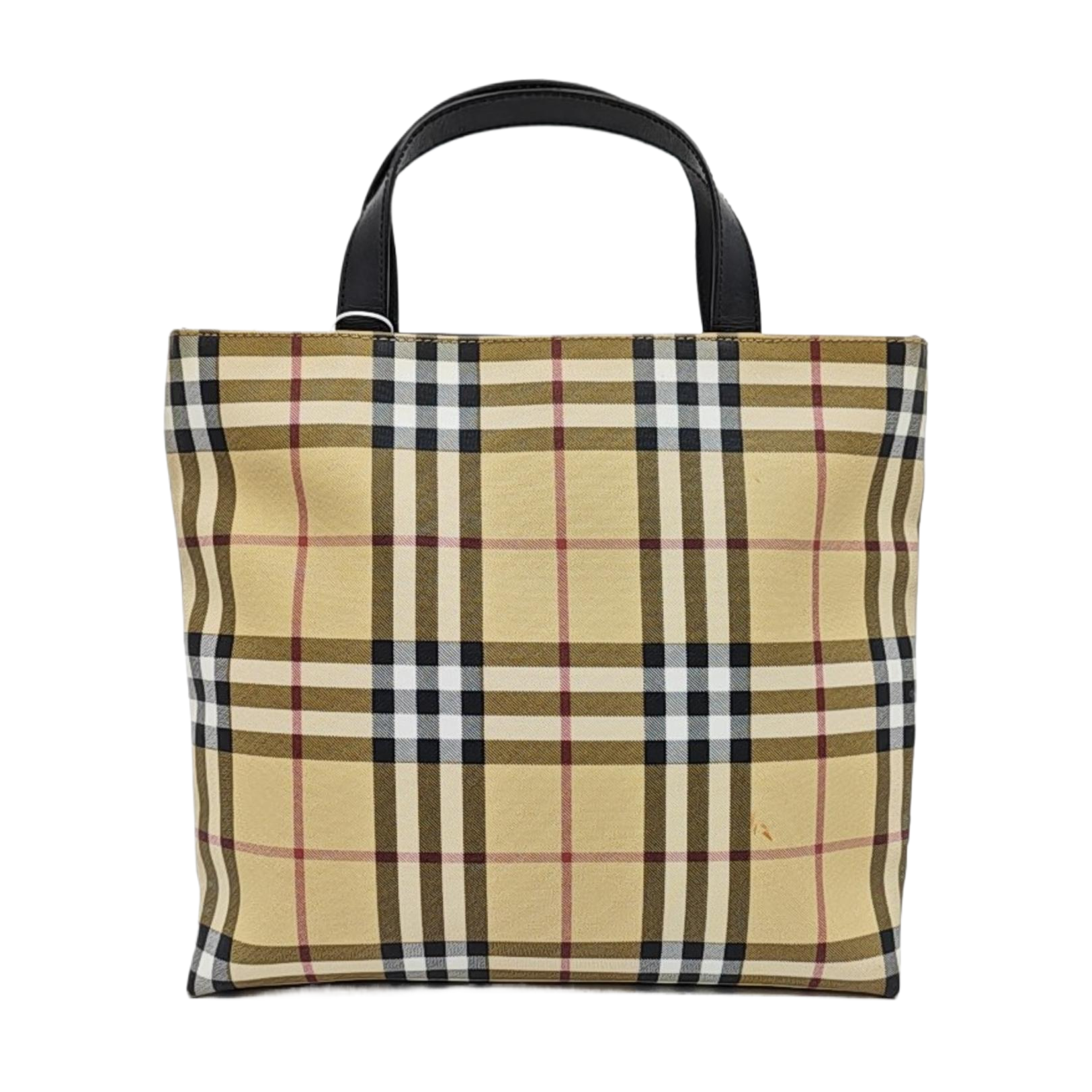 Coated Canvas Tote Bag Beige