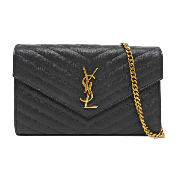 MONOGRAM Medium Chevron Calfskin Gray