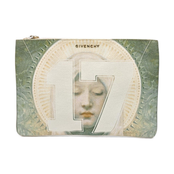 Canvas Clutch White