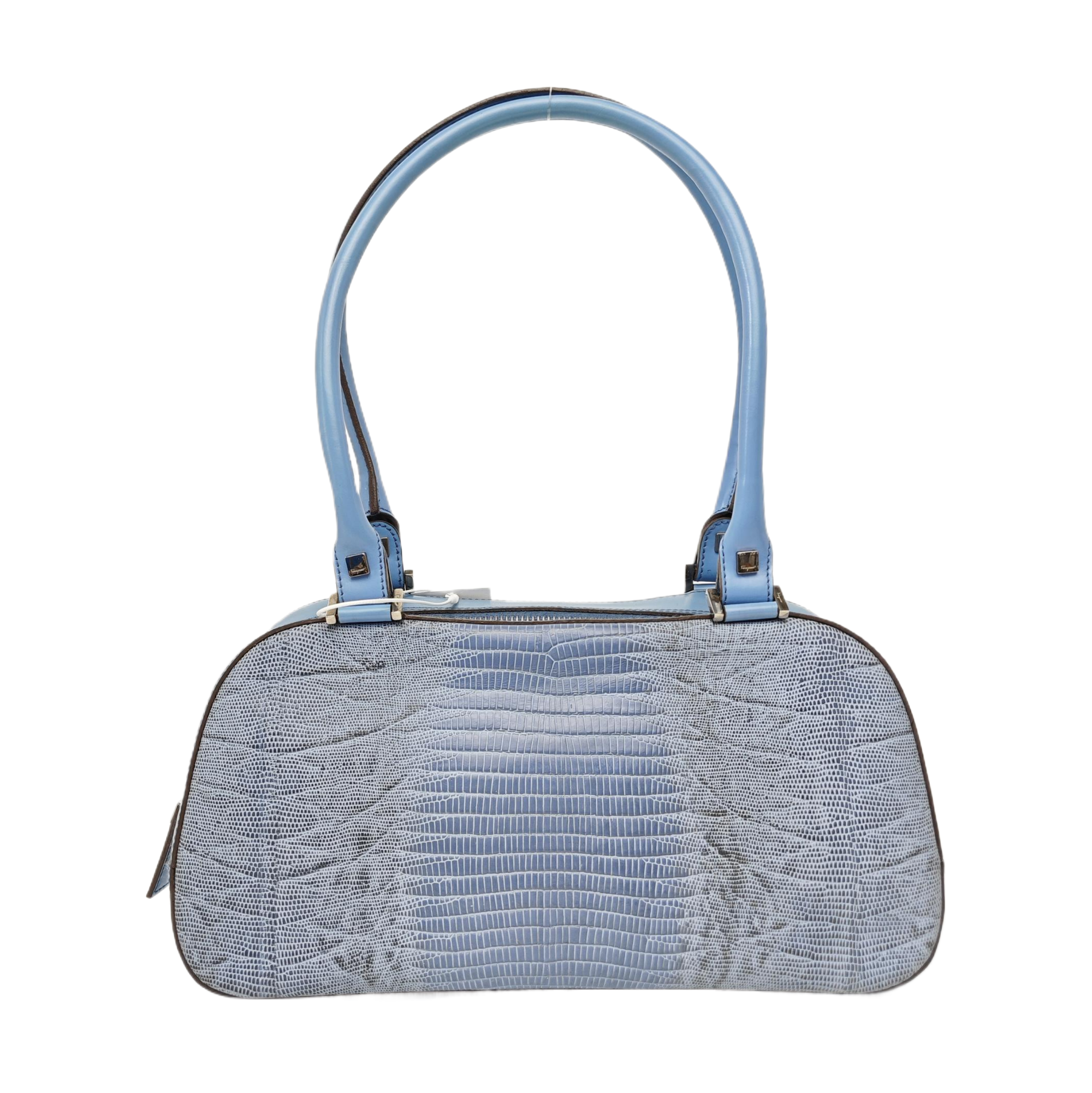 Calfskin Top Handle Bag Blue
