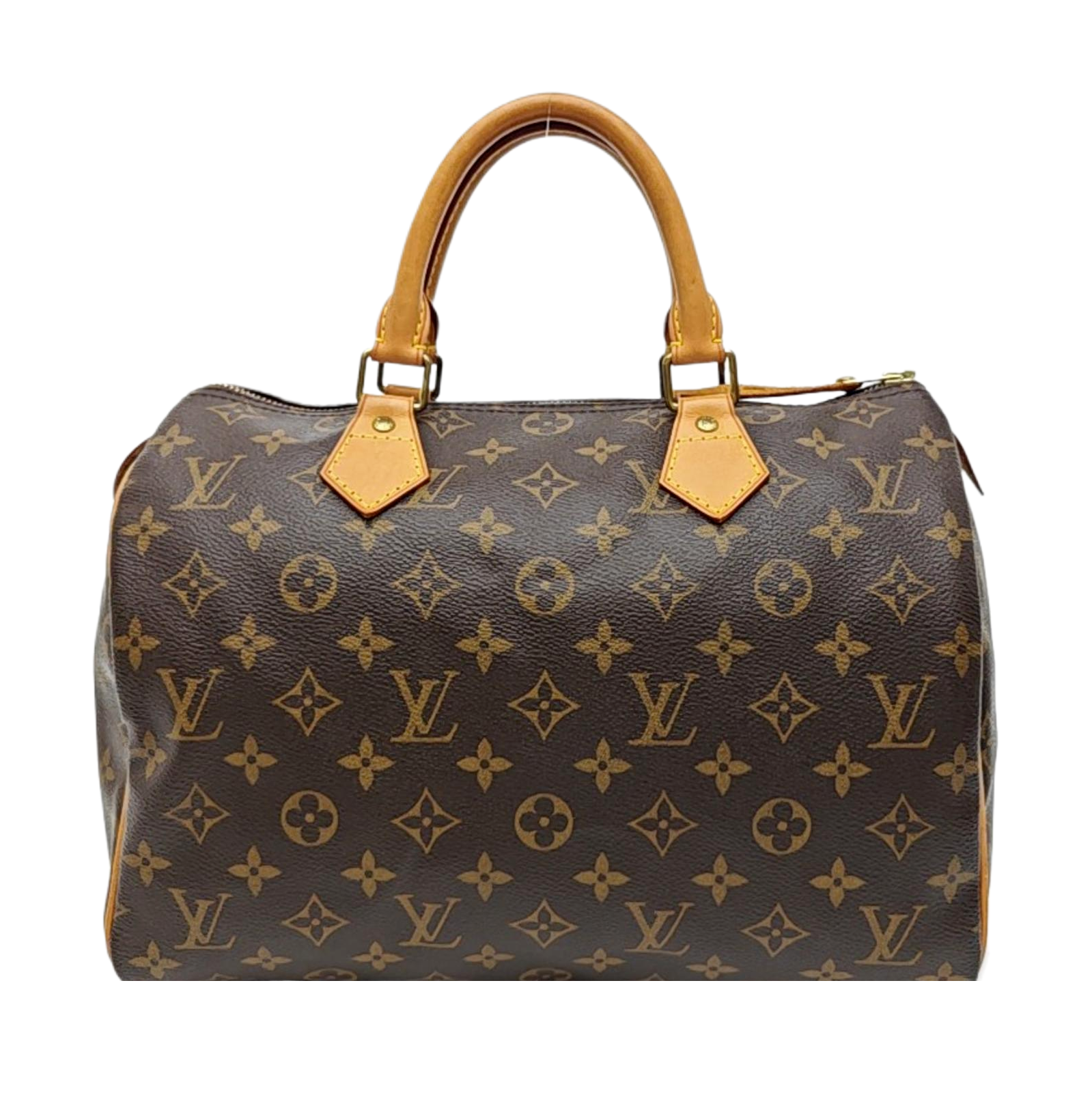 SPEEDY 30 Monogram Coated Canvas Brown
