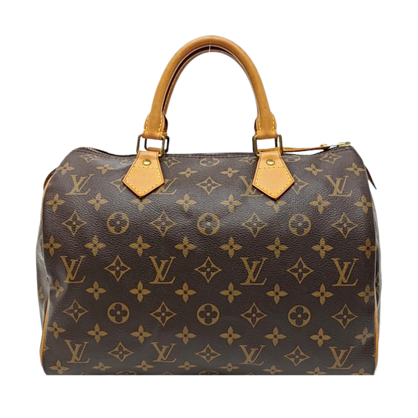 SPEEDY 30 Monogram Coated Canvas Brown