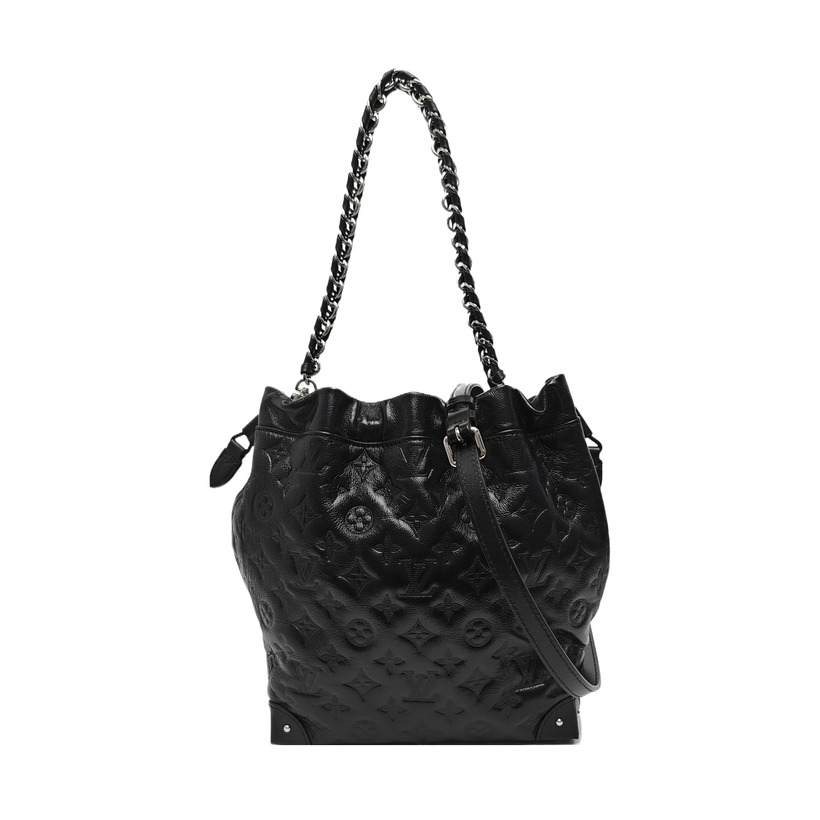 NOÉ TRUNK PM Monogram Lambskin Black