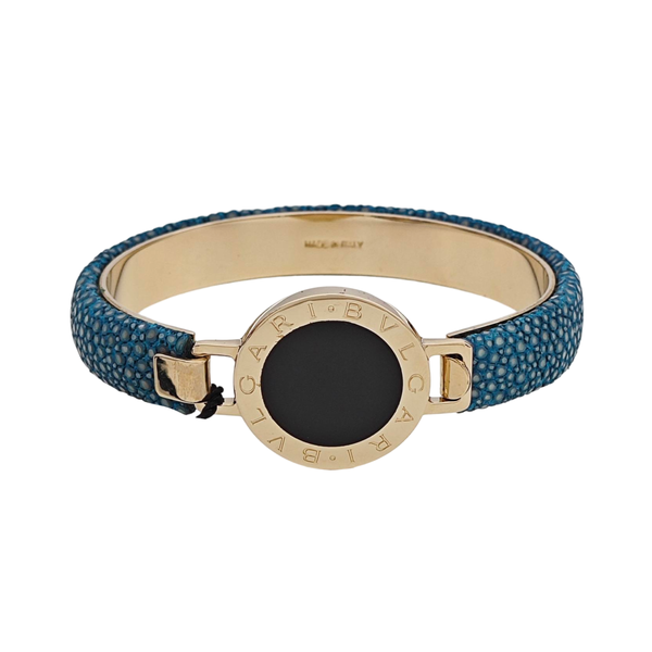 Calfskin Blue Bangle