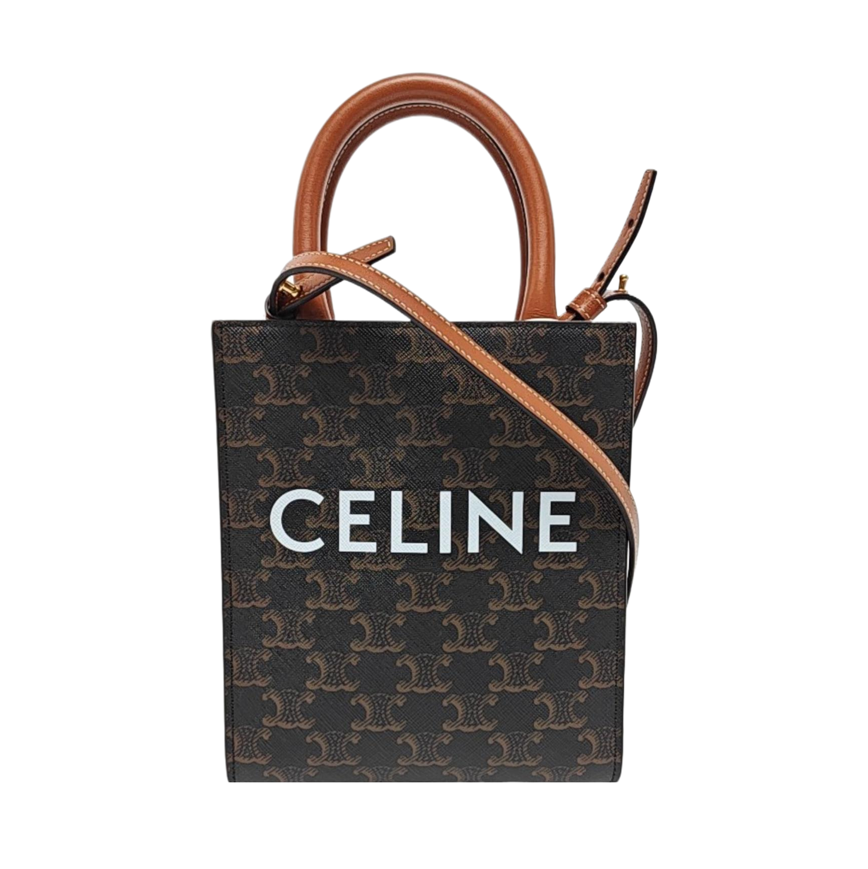 CABAS CELINE Mini Coated Canvas Brown