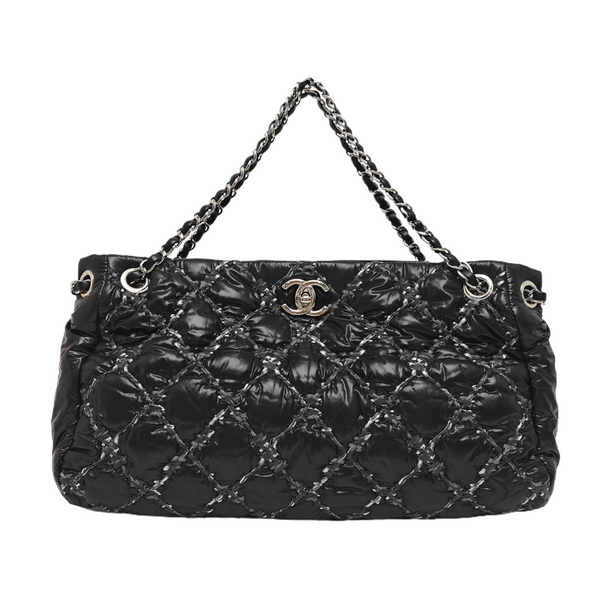TWEED ON STITCH Quilted Nylon Black