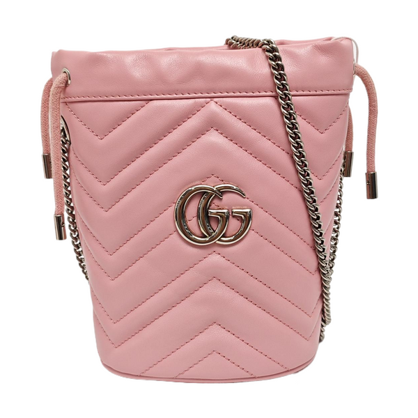 GG Marmont Mini Quilted Calfskin Pink