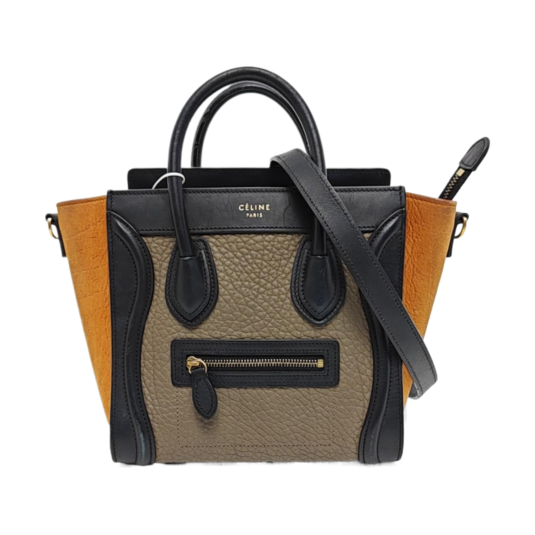 LUGGAGE Nano Calfskin Gray