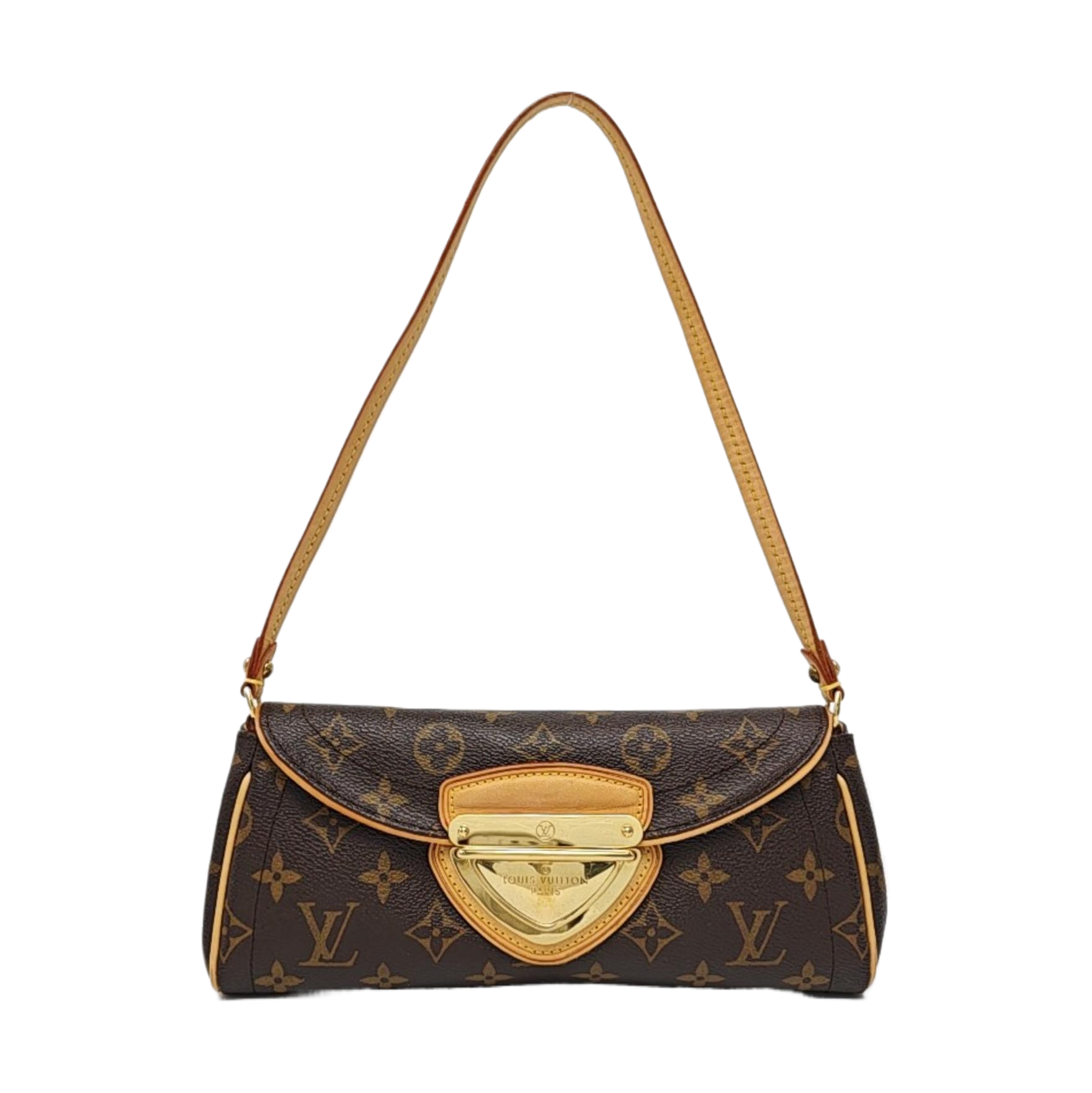BEVERLY Monogram Coated Canvas Brown