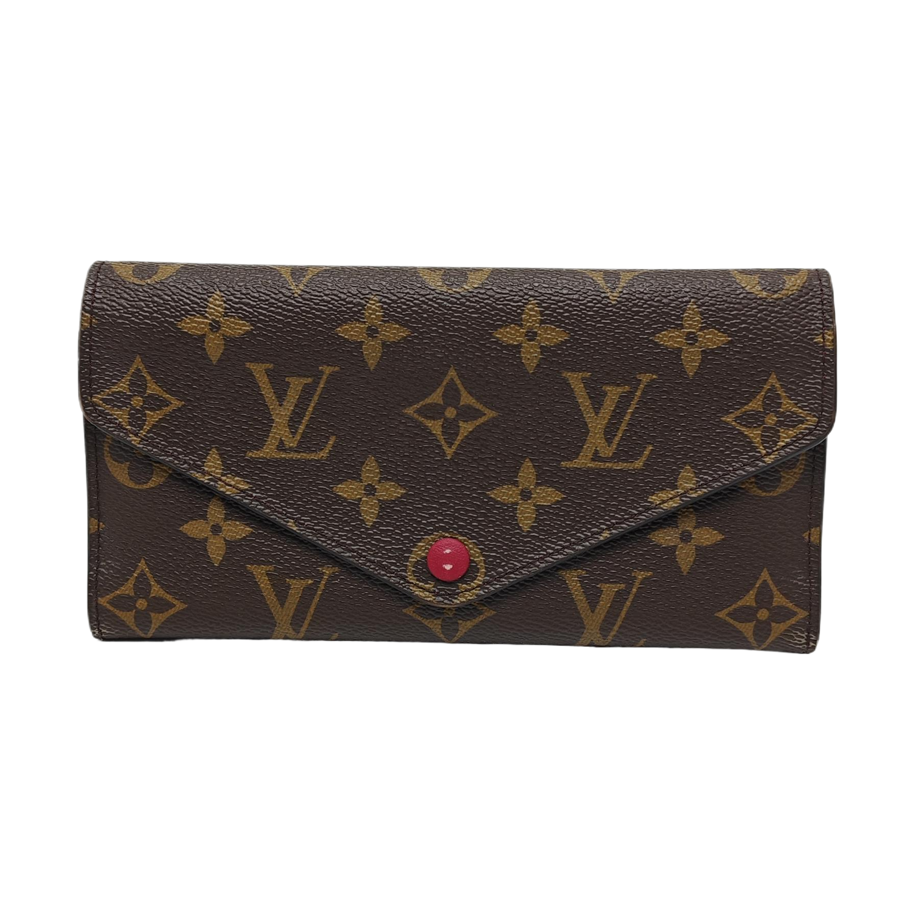 JOSÉPHINE Monogram Coated Canvas Brown Wallet