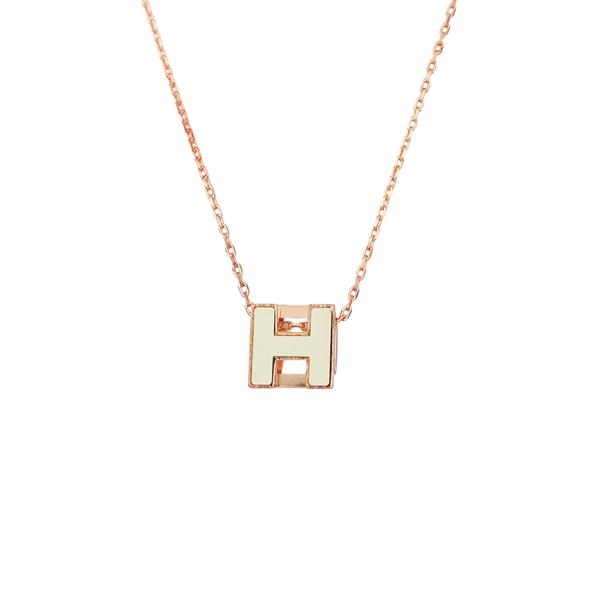 Cage D'h Metal Rose Gold Necklace