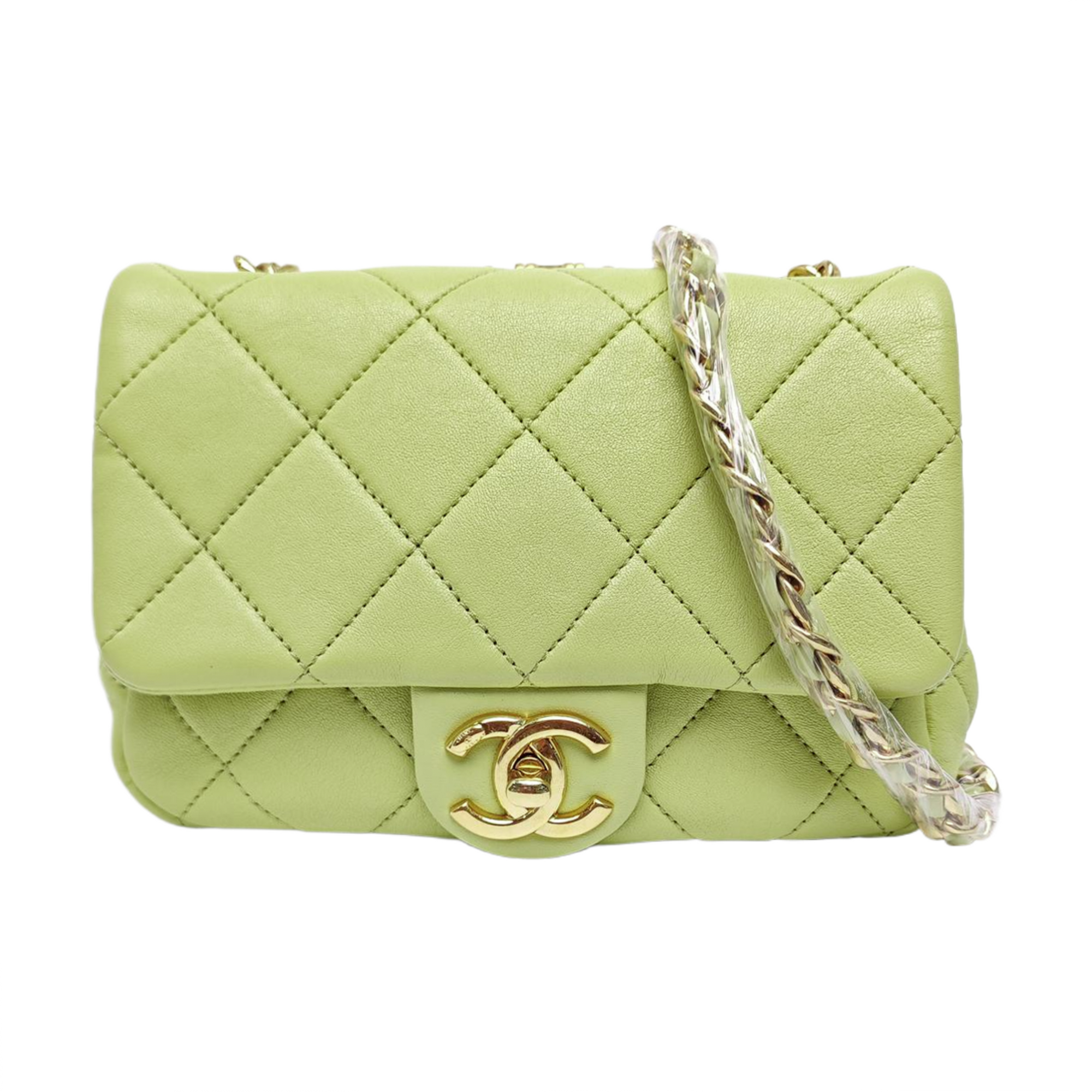 CLASSIC FLAP Mini Quilted Calfskin Green