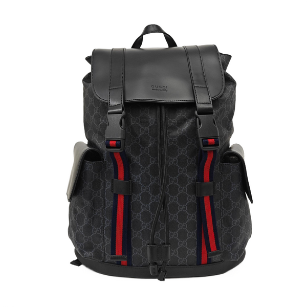 GG Supreme Monogram Coated Canvas Black
