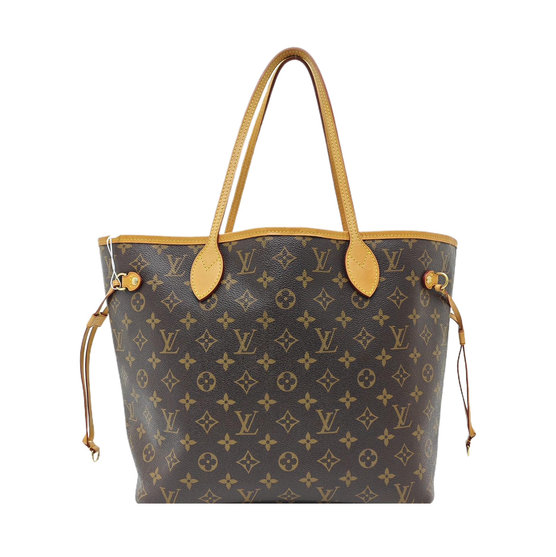 NEVERFULL MM Monogram Coated Canvas Brown