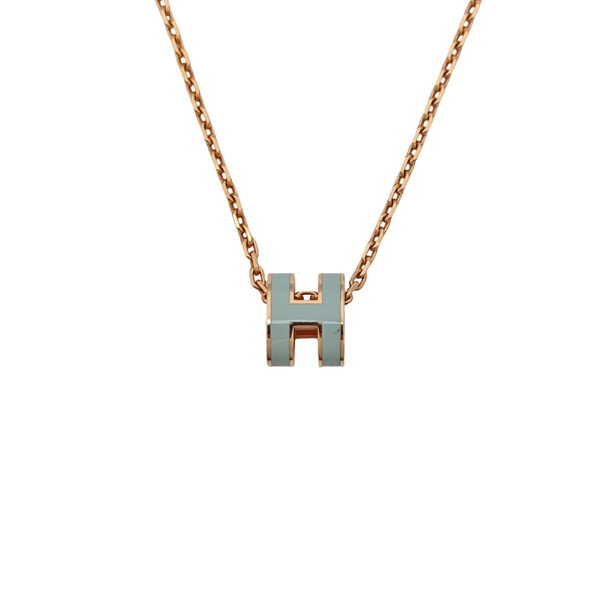 Pop H Metal Rose Gold Necklace
