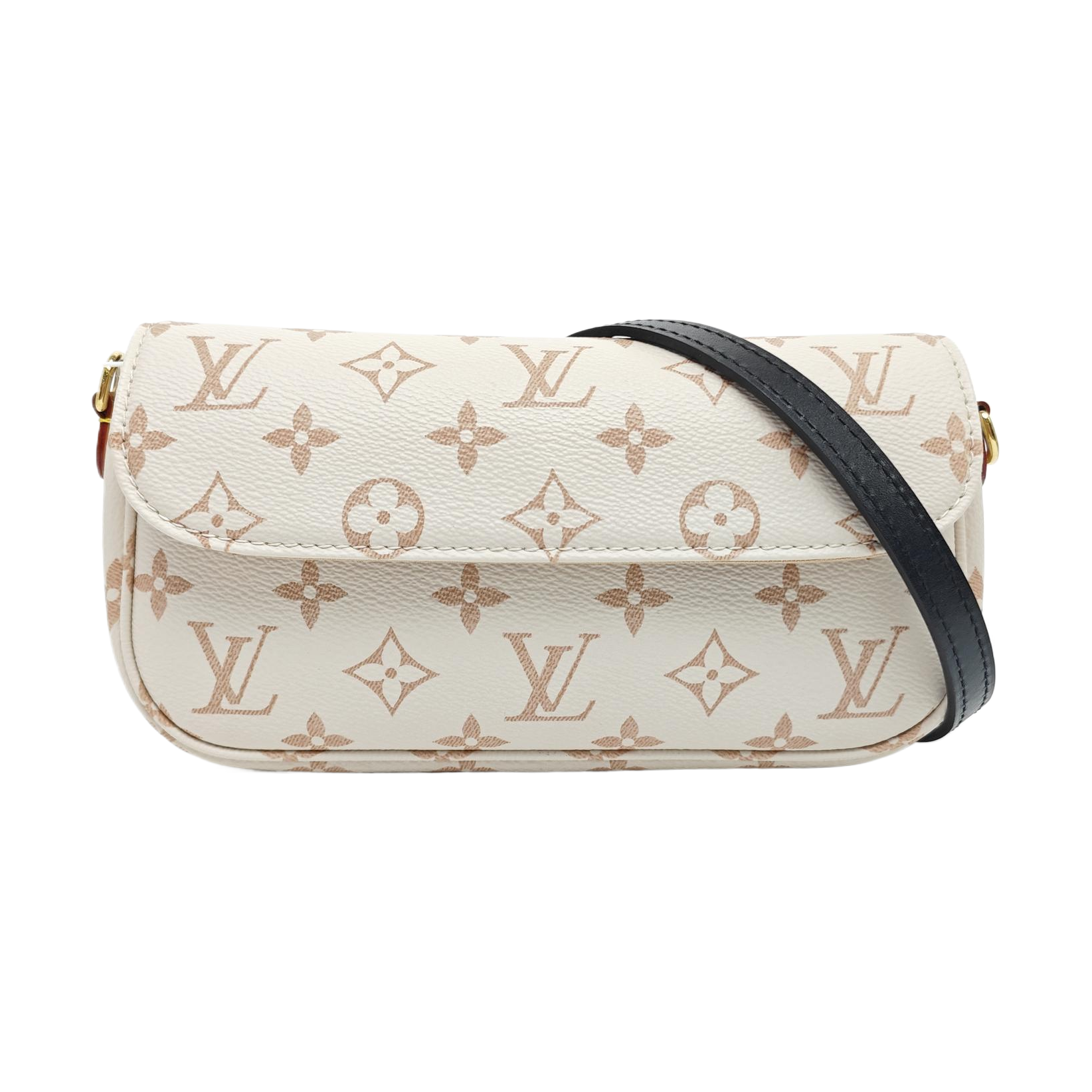 IVY Monogram Coated Canvas White