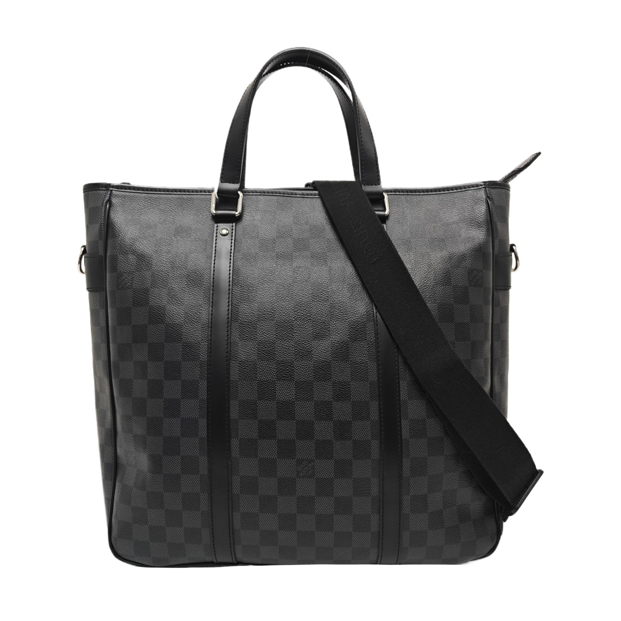TADAO MM Damier Graphite Coated Canvas Gray