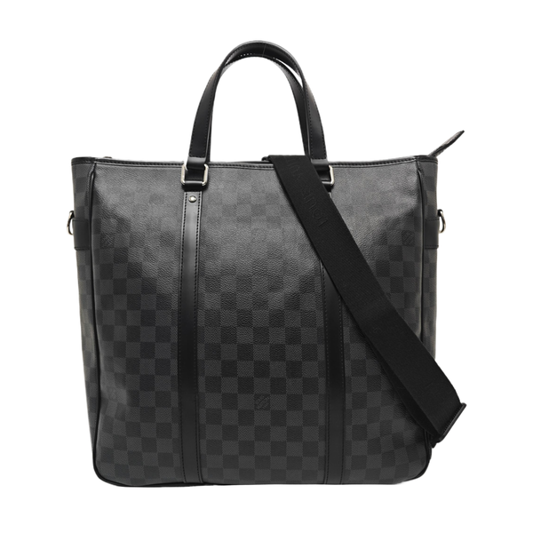 TADAO MM Damier Graphite Coated Canvas Gray