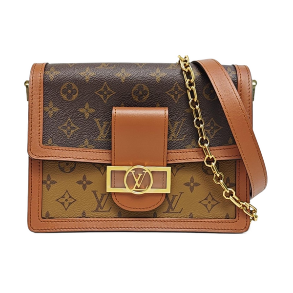 DAUPHINE MM Monogram Coated Canvas Brown