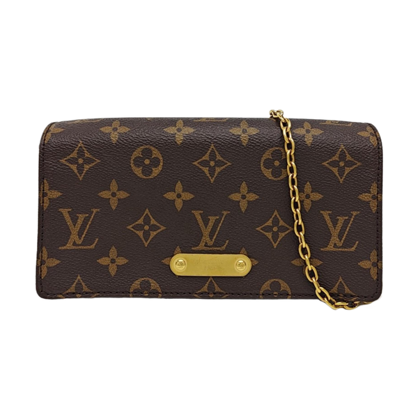 Lily Monogram Coated Canvas Brown
